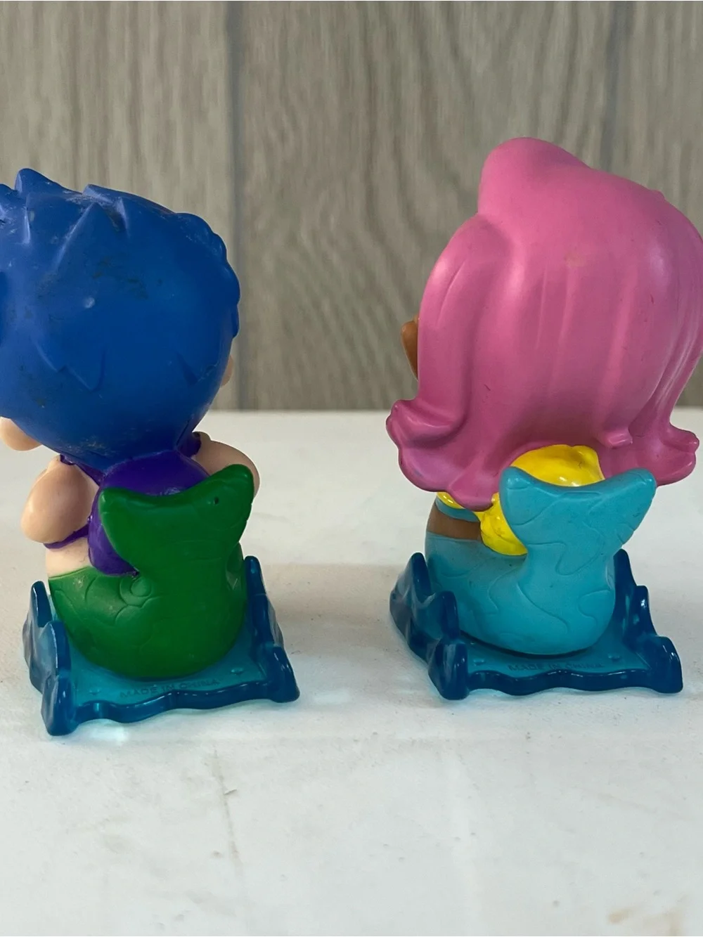 2 Nickelodeon Bubble Guppies Roll N' Go Sliders Lot Figures Rollers Molly & Gil